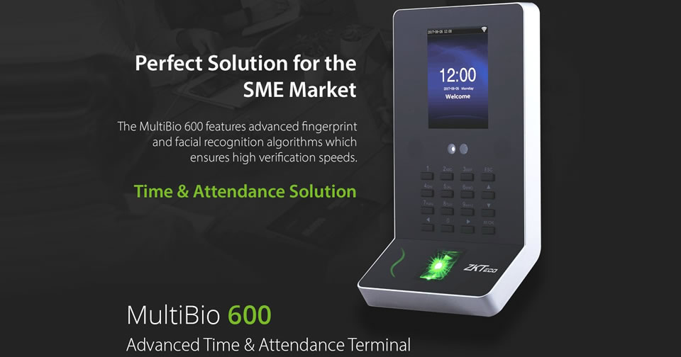 Multi Bio Reader MultiBio 600 Facial and Fingerprint device, time and attendance, JHB